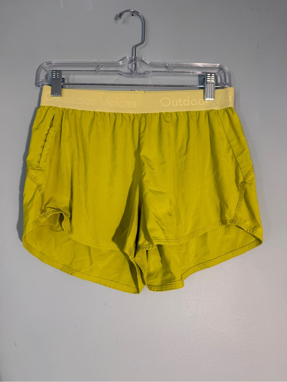 Outdoor Voices Relay 3" Short Bright Yellow/green Athletic Shorts